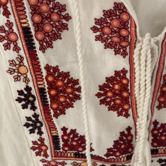 Free People Bohemian Gypsy Hippie Embroidered Dress - Picture 3 of 4